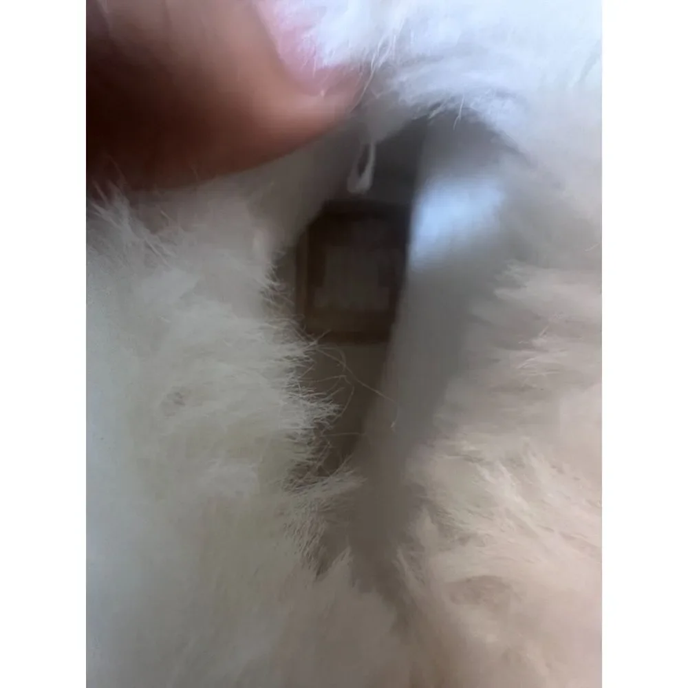 Juicy Couture Faux Fur Glitter Slippers |‎ Size 9/10 Pink Lil Tulare